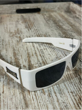 Men's Locs Sunglasses One Size White and Black